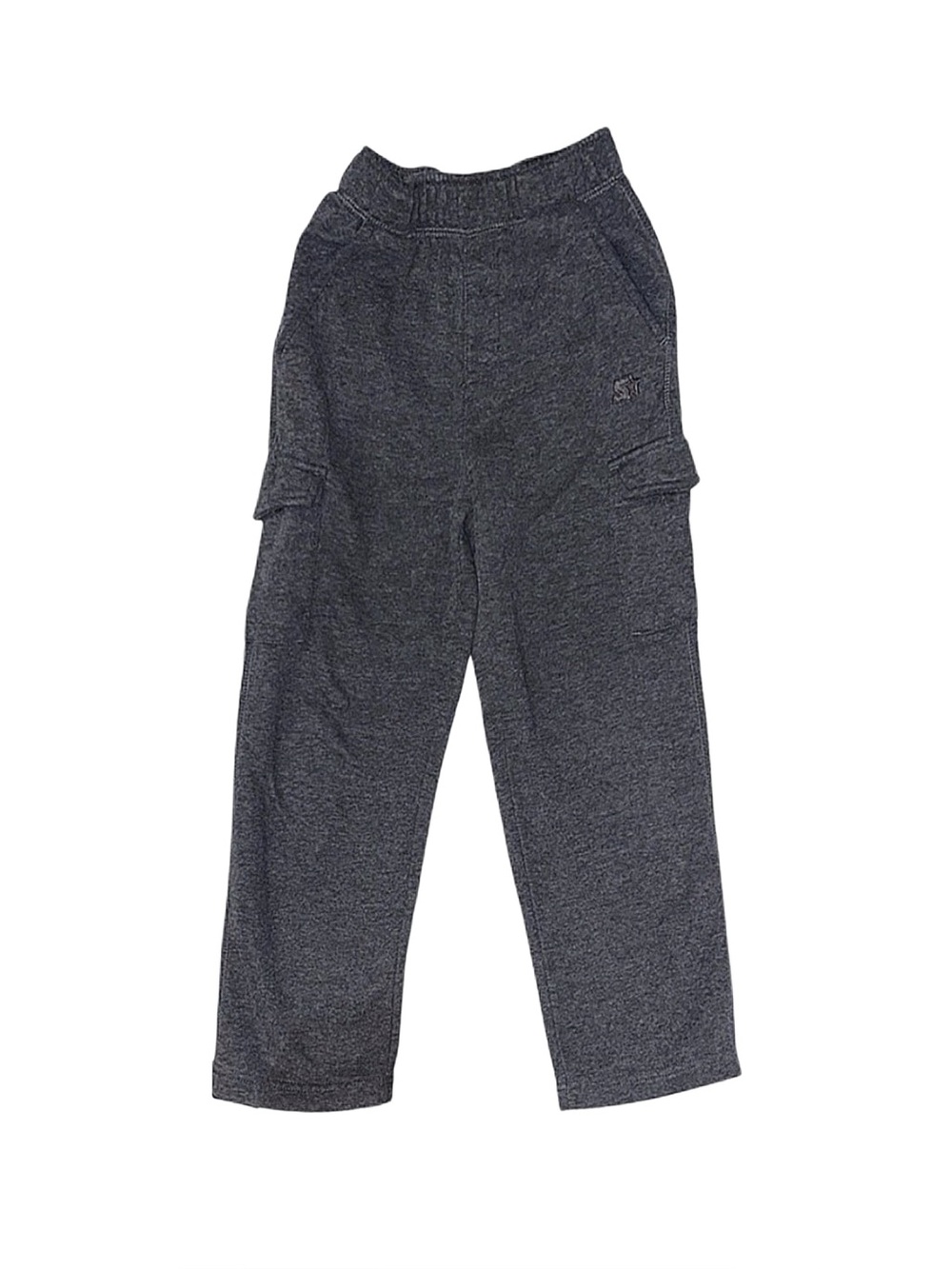 STARTER Boy's Dark Grey Cargo Pocket Sweatpants Size Small 6/7